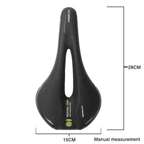 RideEase Comfort Bicycle Saddle - MTB Mountain Road Bike Seat with Hollow Gel Cushioning - Designed for Men and Women's Cycling Comfort - Miscellaneous Accessories