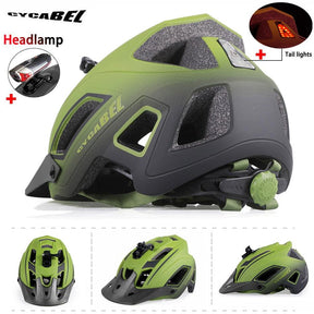 MountainPro: Men's MTB Bicycle Helmet with LED Light for Safe Riding - Miscellaneous Accessories