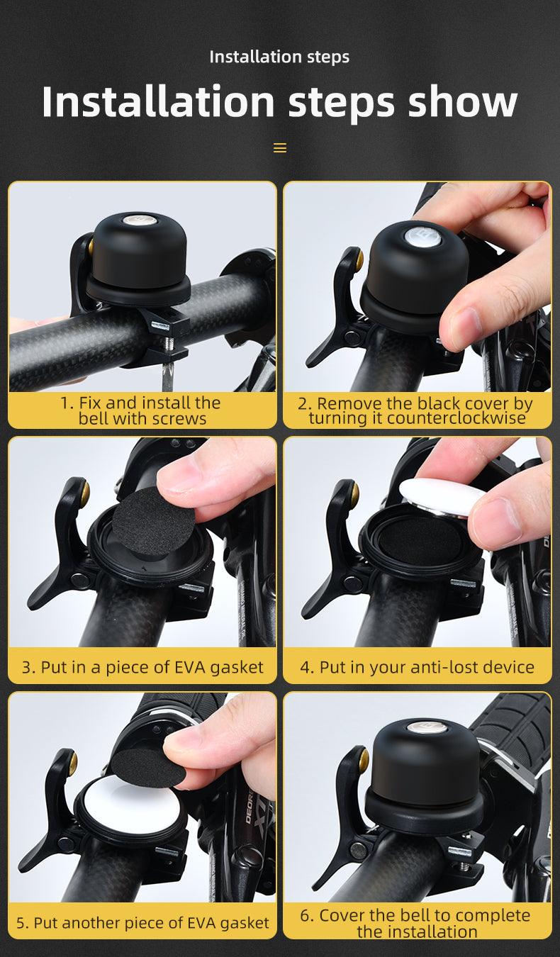 Bicycle Bell Classical Stainless Bike Bell Loud Horn Cycling Handlebar Bell Portable Alarm Safety Bicycle Accessories - Miscellaneous Accessories