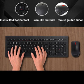 keyboard Lenovo M120Pro is a wireless keyboard and mouse set that is designed to offer reliable and convenient performance for everyday computing tasks - Miscellaneous Accessories