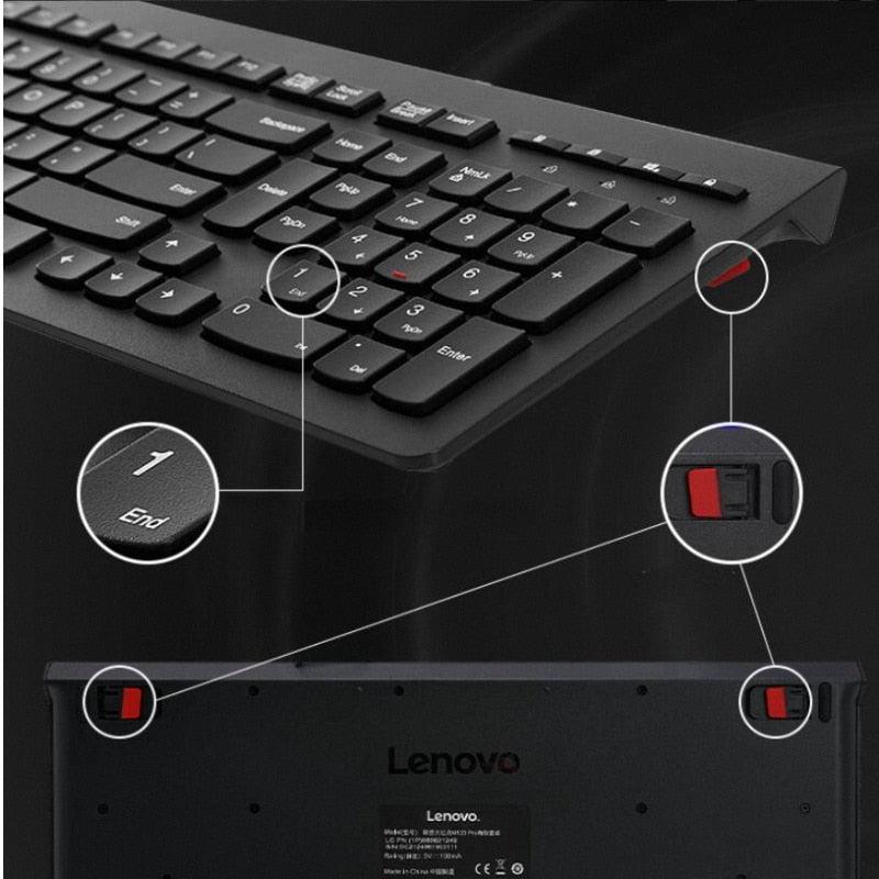 keyboard Lenovo M120Pro is a wireless keyboard and mouse set that is designed to offer reliable and convenient performance for everyday computing tasks - Miscellaneous Accessories