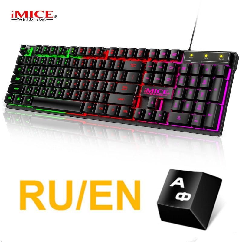 keyboard Gamer and Mouse With Backlight USB 104 keycaps Wired Ergonomic For PC, Laptop - Miscellaneous Accessories